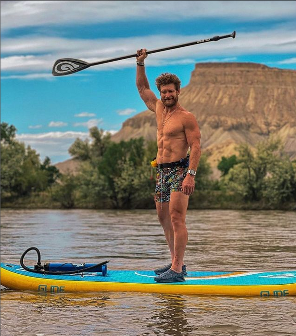man on paddleboard