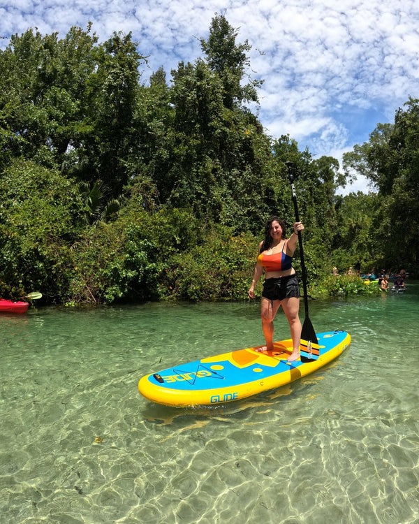 woman on paddle board
