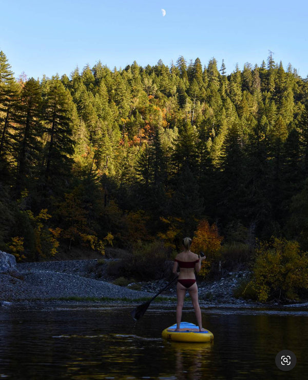 woman on paddle board