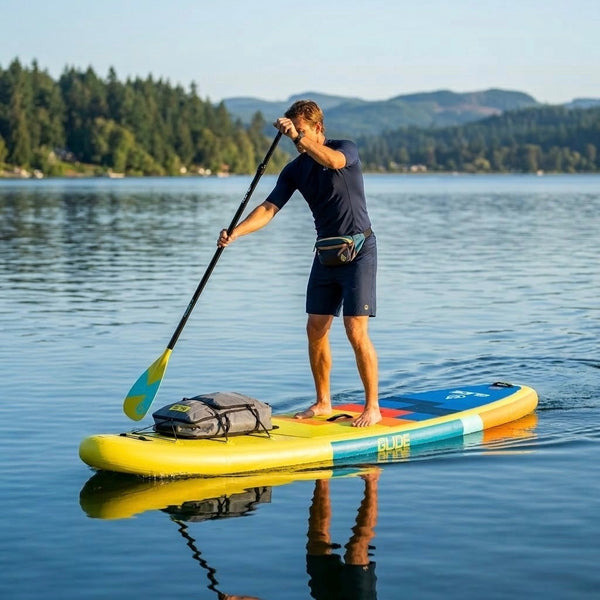man on paddle board